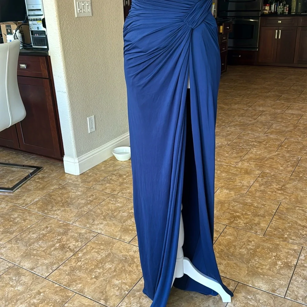 RARE House of CB ‘Charmaine’ Navy Blue Dress - Picture 4 of 6